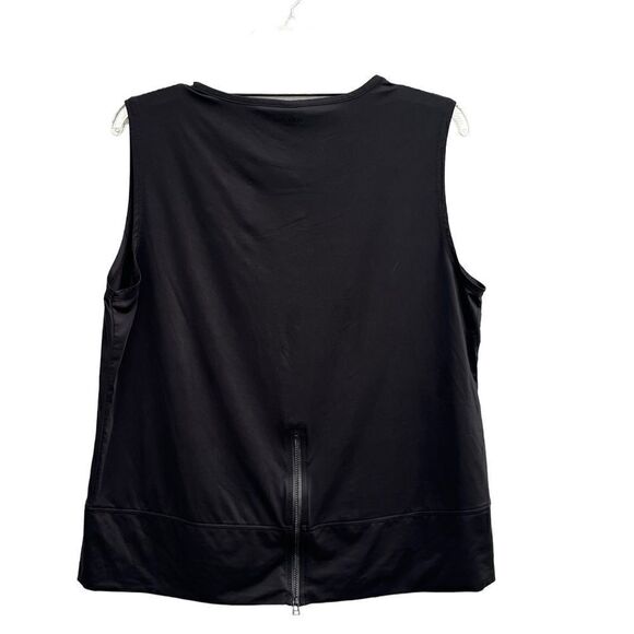 LUKKA LUX Cecilia Lux Muscle Zip Back Tank Top in Black Women's Size M - Picture 4 of 6
